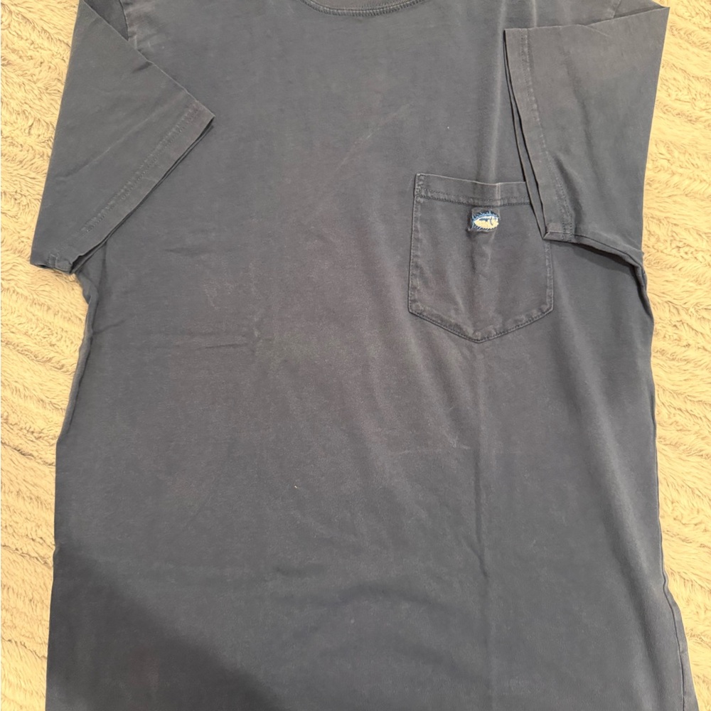 Southern Tide Heather Navy Crew Neck Tee